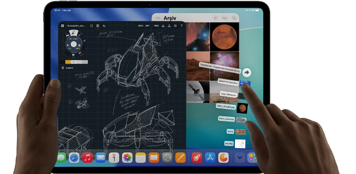 11 inç iPad Pro M5 Çip Wi-Fi 256 GB ve standart cam (MDWL4TU/A