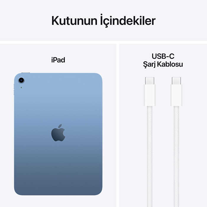 iPad (A16) Wi-Fi 128GB MD4A4TU/A - Mavi